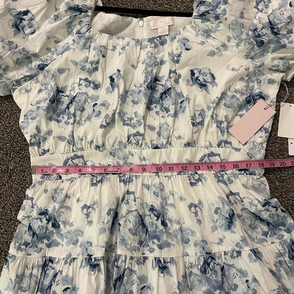 NWT Rachel Parcell Blue Ashley Blur Floral Dress | Size XXL - Picture 8 of 9